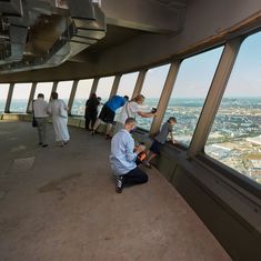 Im Rahmen des 40 jährigen Turmjubiläums in Nürnberg konnten Besucher den Turm besichtigen