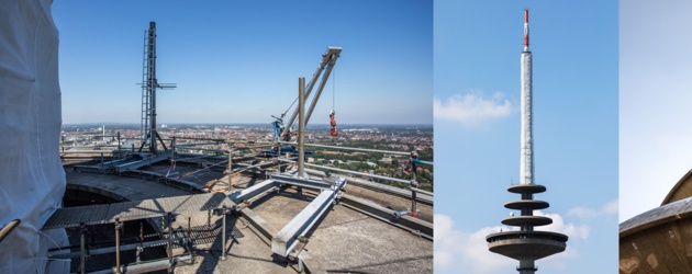 Betonsanierung am Fernsehturm Münster